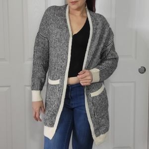 FRNCH Paris Open Long Cardigan Sweater/ S/M. NWOT